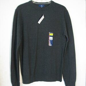 * George Mens Gray Sweater Small NWT New Crew Neckline